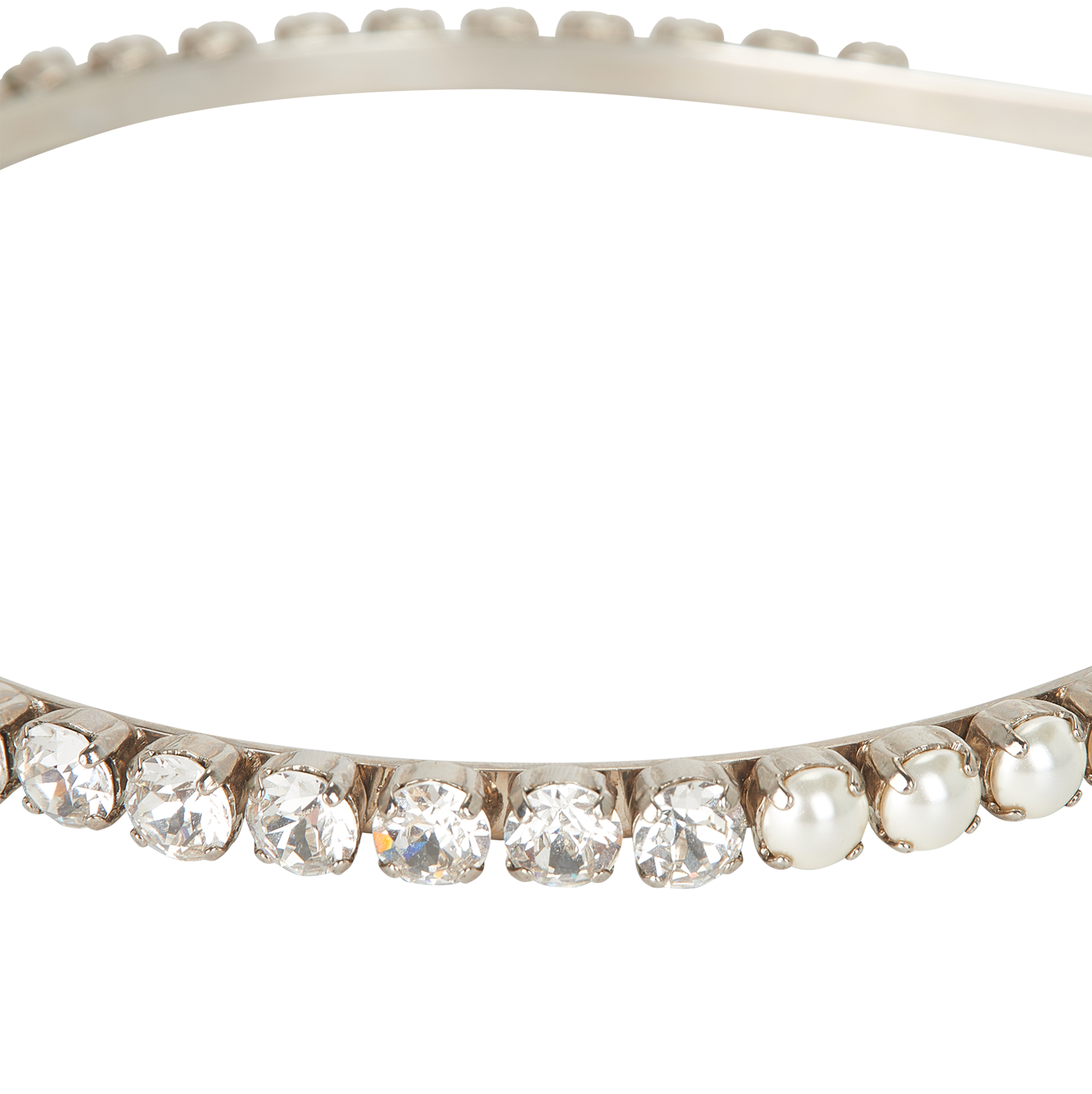 Miu Miu Jewelled Headband, &pound;250, Accessories, Silver, Crystal, Other view